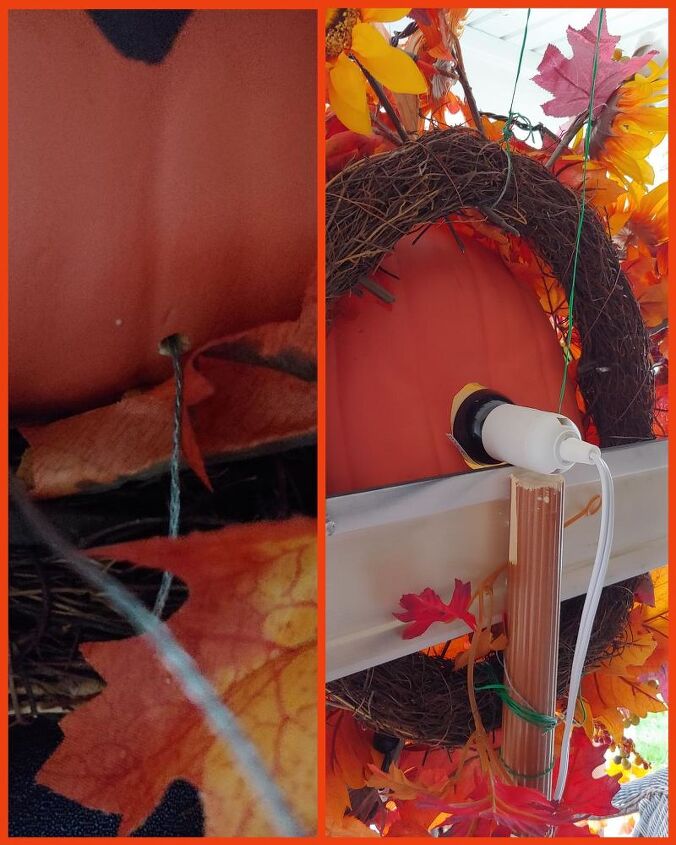corona de calabazas de halloween de mickey mouse, Conectar la bombilla