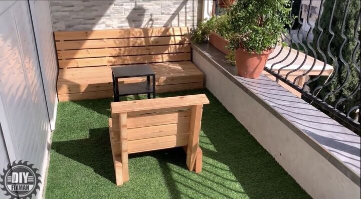 banco y silla de jardn de bricolaje, Proyecto de muebles de patio de bricolaje