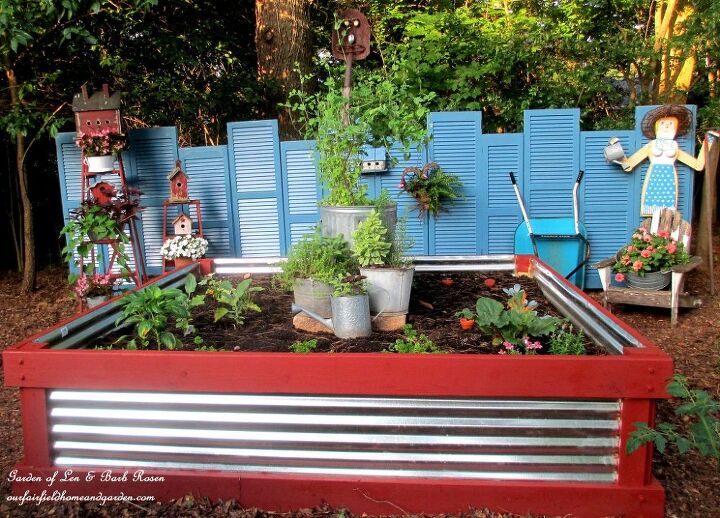 recuperado desafio das 32 persianas reutilizando persianas no jardim, Cama de jardim elevada fa a voc mesmo