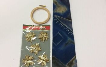 Convierte las corbatas feas en bonitos adornos navideños