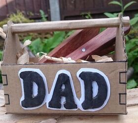 segundo Detectar sustantivo Caja de regalo para el Día del Padre Caja de herramientas de cartón |  Hometalk
