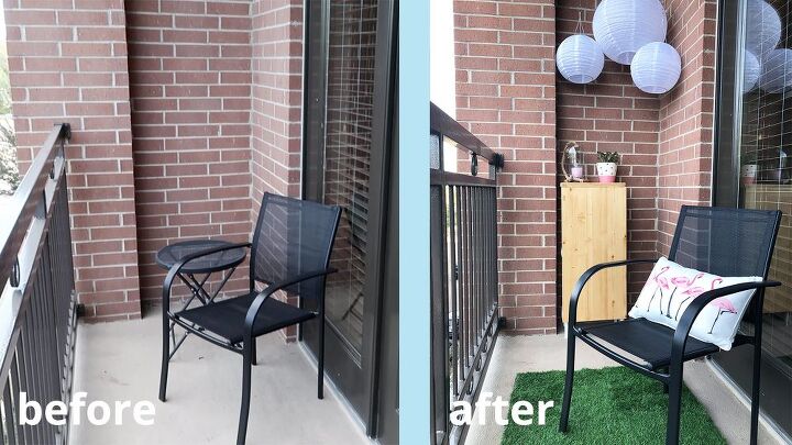 Cómo transformar el balcón de un apartamento de básico a oasis DIY ...