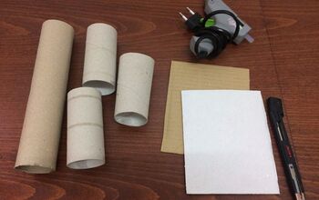  Organizador de mesa com rolinhos de papel higiênico