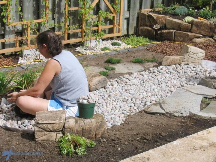jardinera de bajo mantenimiento parte 1 cama de arroyo seco