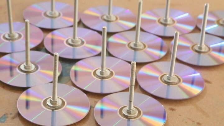reciclagem de cds para lmpada noturna