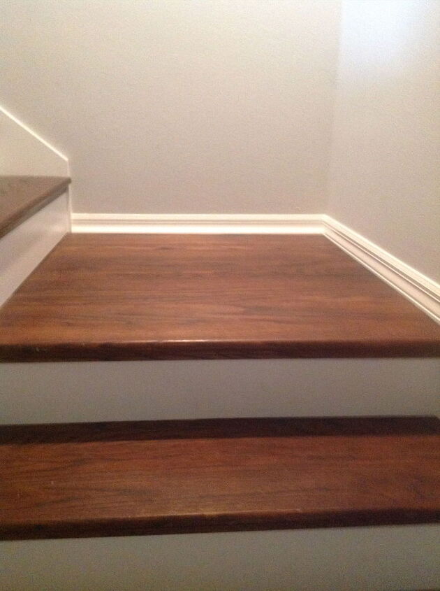 de la alfombra a las escaleras de madera redo cheater version, El producto terminado