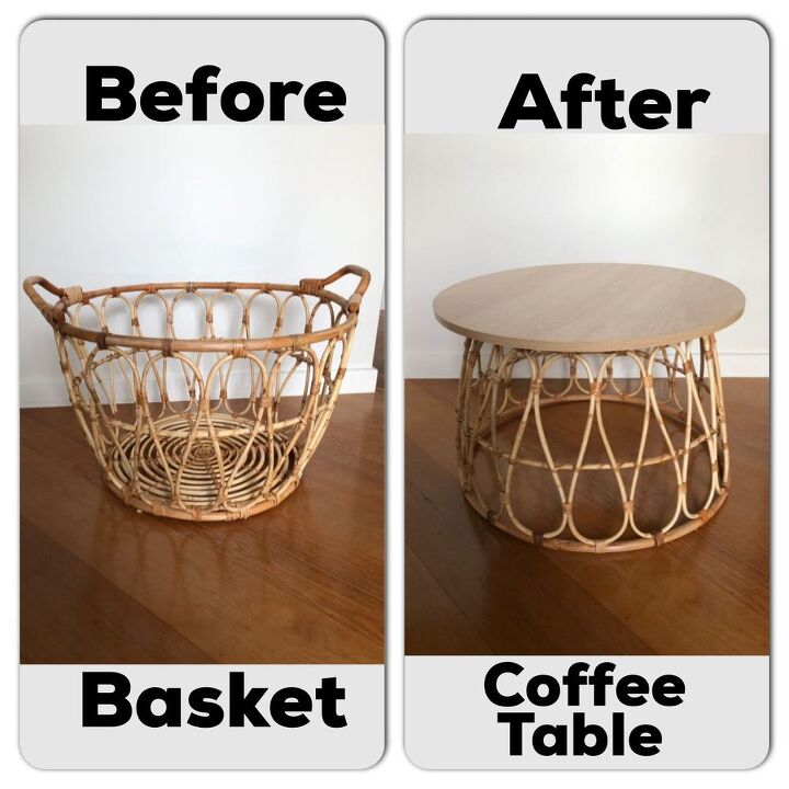 mesa de centro con cesta, Mesa de centro DIY sencilla