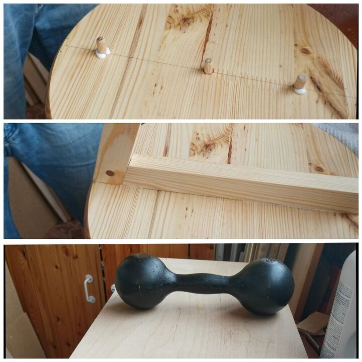 como fazer uma mesa flutuante com iluso de tica, Peda os de madeira dispostos a secar