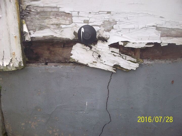 q vale esta casa mi tiempo y mi dinero, Muchas grietas en los cimientos y deslizamientos como este Este es el menos da ino de todos toda la esquina del otro lado se ha desplazado