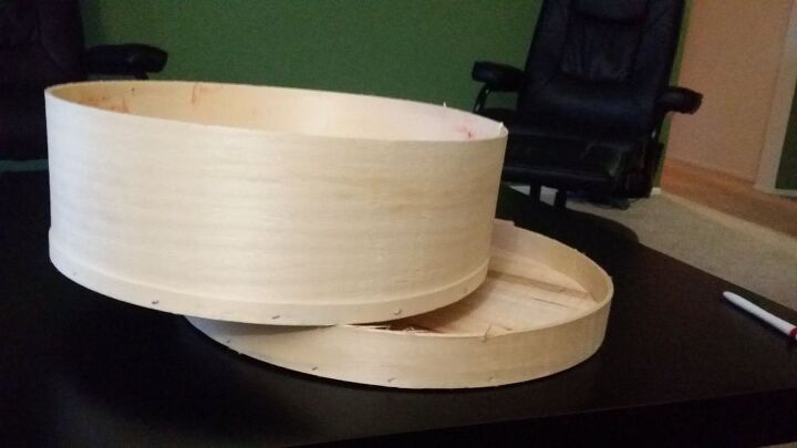 q que crear a partir de una caja redonda de madera para ruedas de queso con tapa